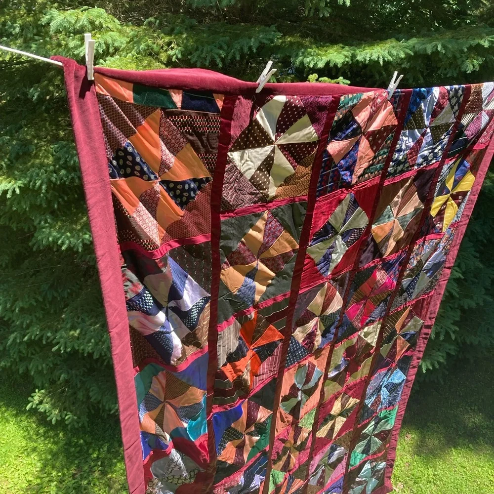 Quilt beautiful colors and patterns handmade